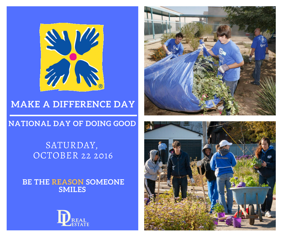 National Make a Difference Day. Volunteer for Your Community. Daytona Beach, Florida
